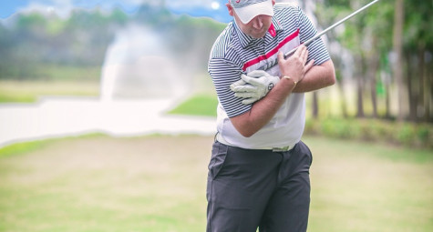 Rotating behind the ball