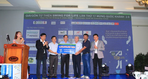 Giải golf Swing For Life quyên góp từ thiện Đồng bằng sông Cửu Long