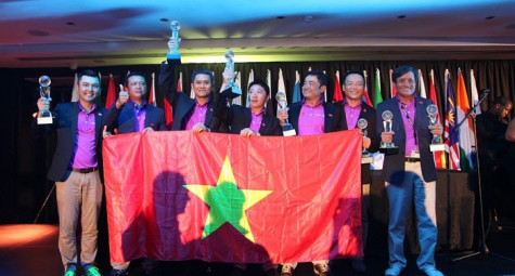 Đội tuyển Golf Việt Nam vỡ òa trong chiến thắng ở WAGC 2016 tại Nam Phi