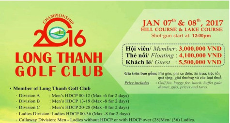 Giải vô địch clb golf Long Thành