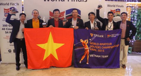 Đoàn Việt Nam xếp thứ 3 tại giải World Amateur Golfers Championship 2015