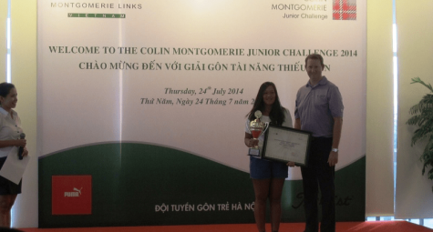 Thảo My vô địch Giải Colin Montgomerie Junior Challenge 2014