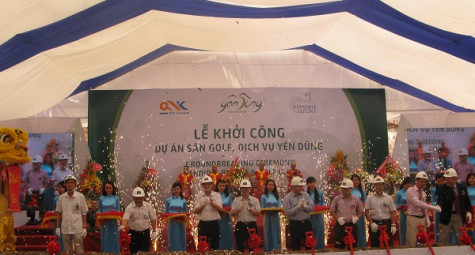 Lễ khởi công xây dựng sân golf Yên Dũng, Bắc Giang
