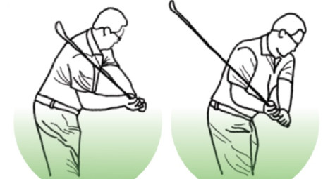 Từ vị trí đỉnh backswing