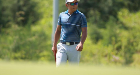 Golfer Phạm Minh Đức giữ vị trí dẫn đầu sau 9 hố đầu vòng 2 giải FLC Vietnam Masters 2017