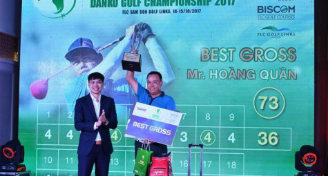 Golf thủ Hoàng Quân “vượt  mặt” 650 golfer, giành giải vô địch tại Danko Golf Championship 2017