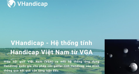 Ra mắt Vhandicap: Ứng dụng mới phục vụ lợi ích người chơi golf