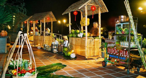 Tái hiện không gian chợ quê Quảng Nam tại Palm Garden Resort