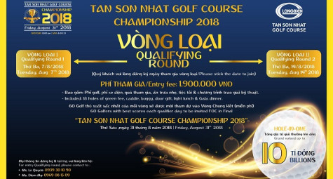 10 tỷ đồng giải thưởng HIO đến từ Tan Son Nhat Golf Course Championship 2018