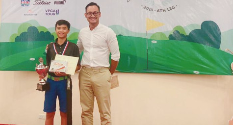 Nguyễn Quang Trí có chức vô địch thứ 2 liên tiếp tại Hanoi Junior Golf Tour