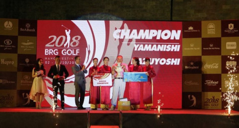 Golfer Nhật Bản Yamanishi Kazuyoshi vô địch giải 'BRG Golf Hanoi Festival 2018'