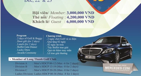 Giải vô địch long thành golf 2018 chuẩn bị khởi tranh