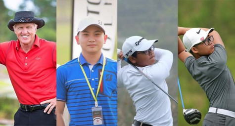 Greg Norman chơi golf cùng Anh Tuấn, Bảo Long và Trần Lam