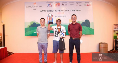 Bảo Long ghi HIO, giành Best Gross tại vòng 1 MyTV Hanoi Junior Golf Tour 2019