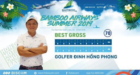 Vượt qua hơn 2000 đối thủ, golfer Đinh Hồng Phong vô địch Bamboo Airways Summer 2019