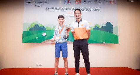Nguyễn Quang Trí giành Best Groos vòng 3 giải MyTV Hanoi Junior Golf Tour 2019