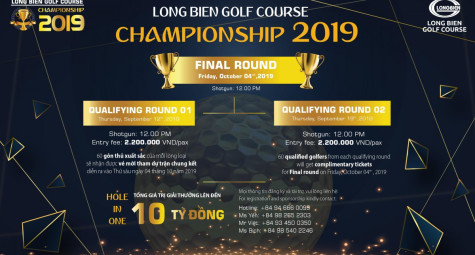 Giải Long Bien Golf Course Championship 2019 thu hút 200 golfer tham dự mỗi vòng loại