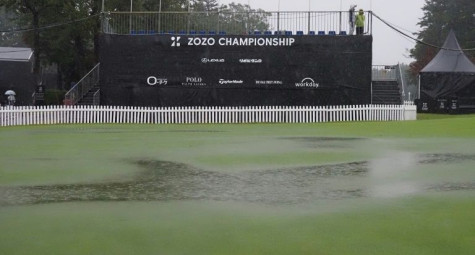 Zozo Championship gặp thời tiết xấu, vòng 2 phải tạm hoãn tới thứ Bảy