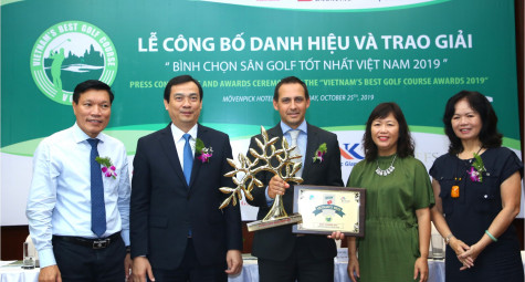 Truyền hình K+ đưa tin về Lễ Công bố danh hiệu và Trao giải Cuộc bình chọn Sân golf Tốt nhất Việt Nam 2019″