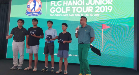 Nguyễn Quang Trí lên ngôi vô địch FLC Hanoi Junior Golf Tour 2019 vòng 5
