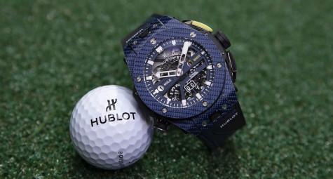 Hublot cho ra mắt mẫu đồng hồ mới Big Bang Unico Golf Carbon Blue