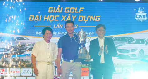 Golfer Nguyễn Minh Tuấn bảo vệ thành công chức vô địch giải golf Đại Học Xây Dựng lần thứ 3