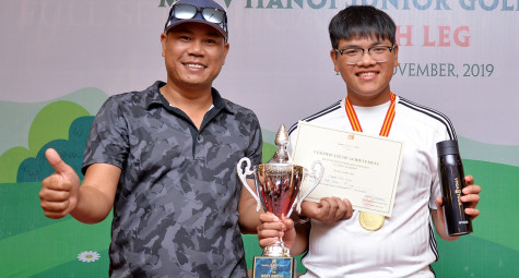 Đánh 73 gậy (+1), Nguyễn Bảo Long vô địch vòng 7 giải MyTV Hanoi Junior Golf Tour 2019