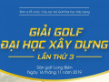 Trao 25 suất học bổng cho sinh viên nghèo tại "Giải golf đại học xây dựng lần thứ 3"
