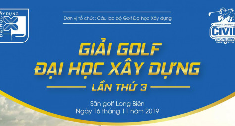 Trao 25 suất học bổng cho sinh viên nghèo tại "Giải golf đại học xây dựng lần thứ 3"