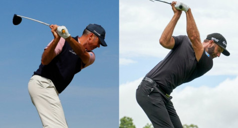 Upright backswing và flat backswing
