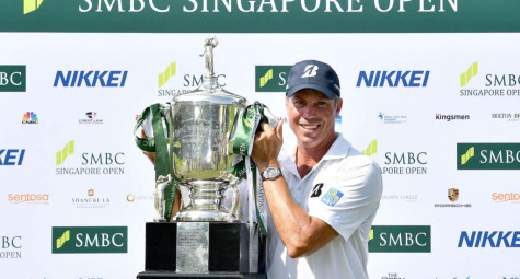 Kuchar digs deep to win SMBC Singapore Open