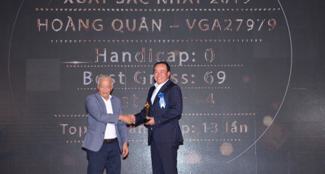 Hoàng Quân, Nguyễn Thị Vân Anh nhận giải golfer xuất sắc nhất tại Vhandicap Award 2019