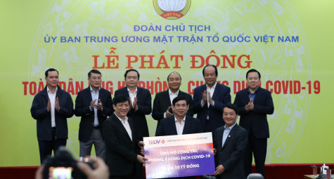 BIDV ủng hộ 10 tỷ đồng để phòng, chống dịch Covid-19
