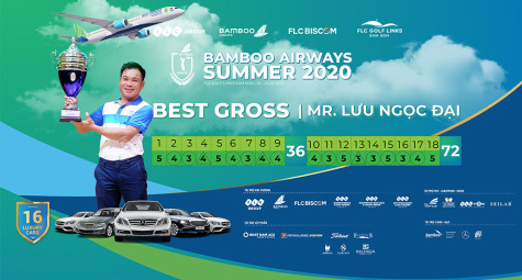 Đánh 72 gậy, golfer Lưu Ngọc Đại vô địch Bamboo Airways Summer 2020