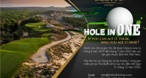 Sân golf The Bluffs ưu đãi các golf thủ đạt được cú Hole-in-One