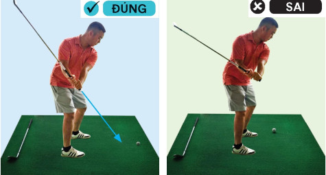 Vị trí chính xác của thân gậy