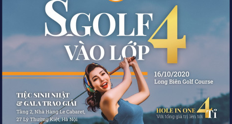 Kỷ niệm 4 năm thành lập với giải “Vào lớp 4” của S_golf Club