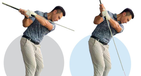 Backswing hiệu quả với alignment stick