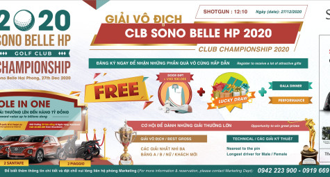 Khởi tranh “Giải Vô địch CLB Sono Belle Hải Phòng 2020”