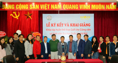 Golf được đưa vào giảng dạy tại Đại học Quốc gia Hà Nội
