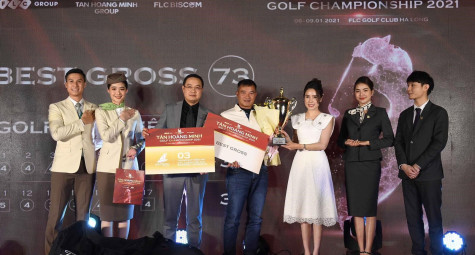 Đánh 73 gậy (+1), golfer Lê Việt Dũng vô địch Tân Hoàng Minh Golf Championship 2021