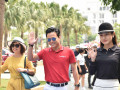 Diễn viên Hồng Đăng, Á hậu Huyền My và các KOLs tham dự họp báo công bố giải FantastiCity Open tại Đà Nẵng