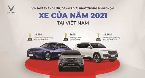 VinFast bứt phá với nhiều giải thưởng năm 2021