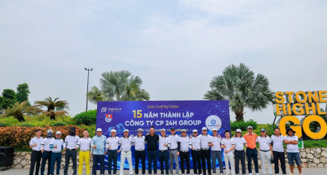 Công ty CP 24h Group tổ chức giải golf kỷ niệm 15 năm thành lập