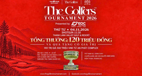 The Golfers Tournament 2026 trở lại với thử thách 7.272 yards