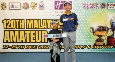 Nguyen Anh Minh triumphed in the 120th Malaysian Amateur Open