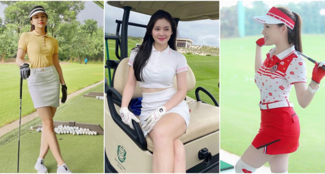 Dàn hot girl Việt khoe nhan sắc “cực phẩm” trên sân golf