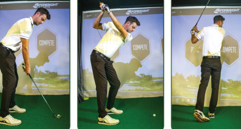 Chuyển trụ khi downswing