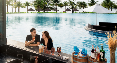 Khu nghỉ dưỡng có quầy bar trên bãi biển hàng đầu Việt Nam