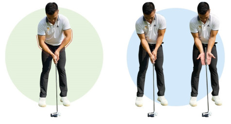 Cách set-up và đặt vị trí bóng khi putt